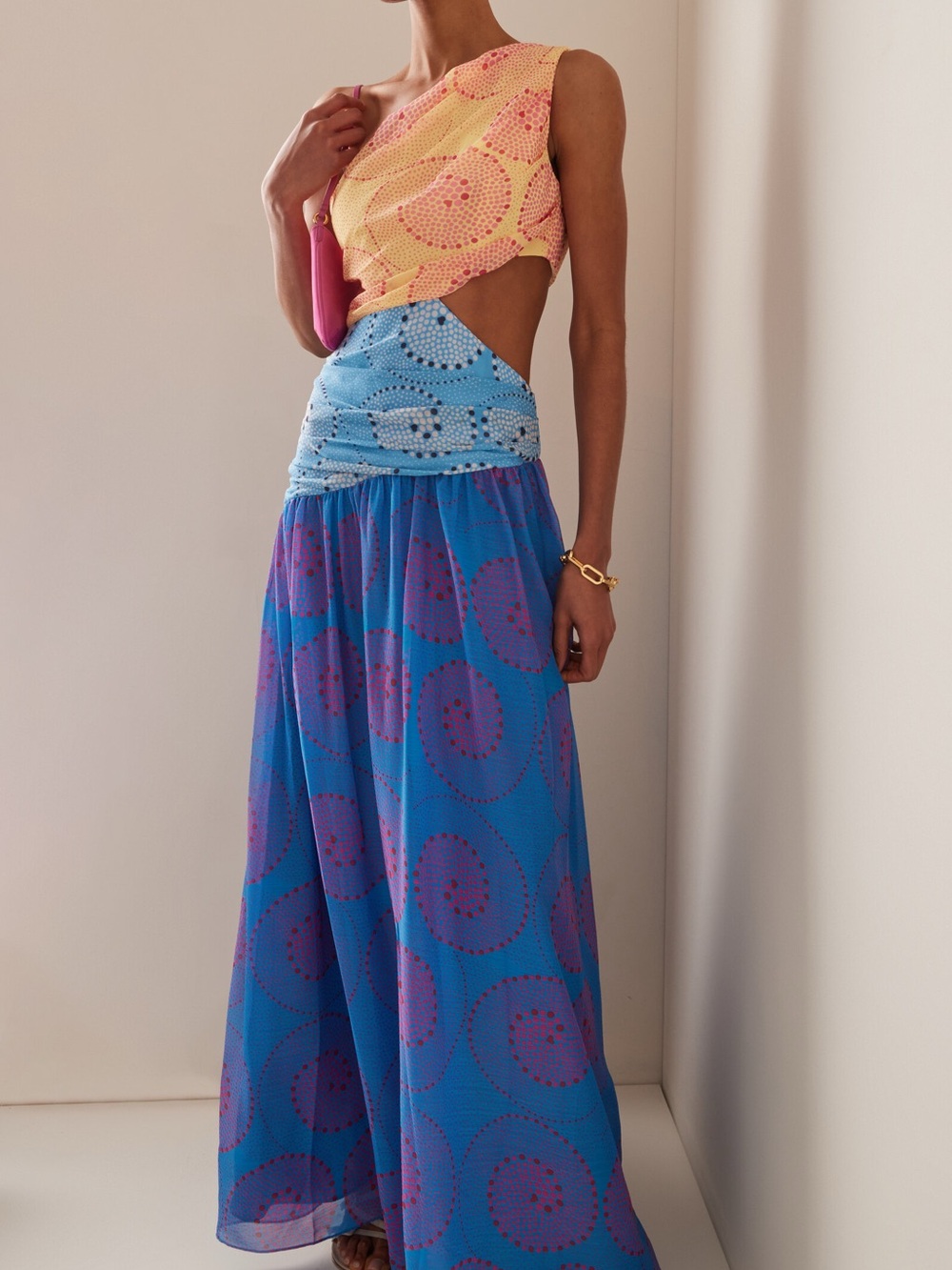 STAUD Ashlyn Paneled Dress